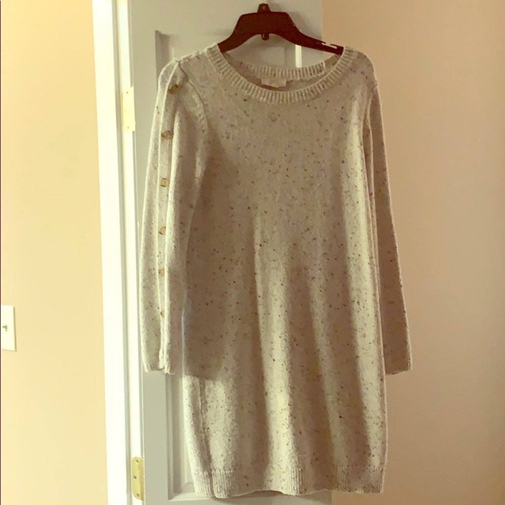 Marbled sweater dress
